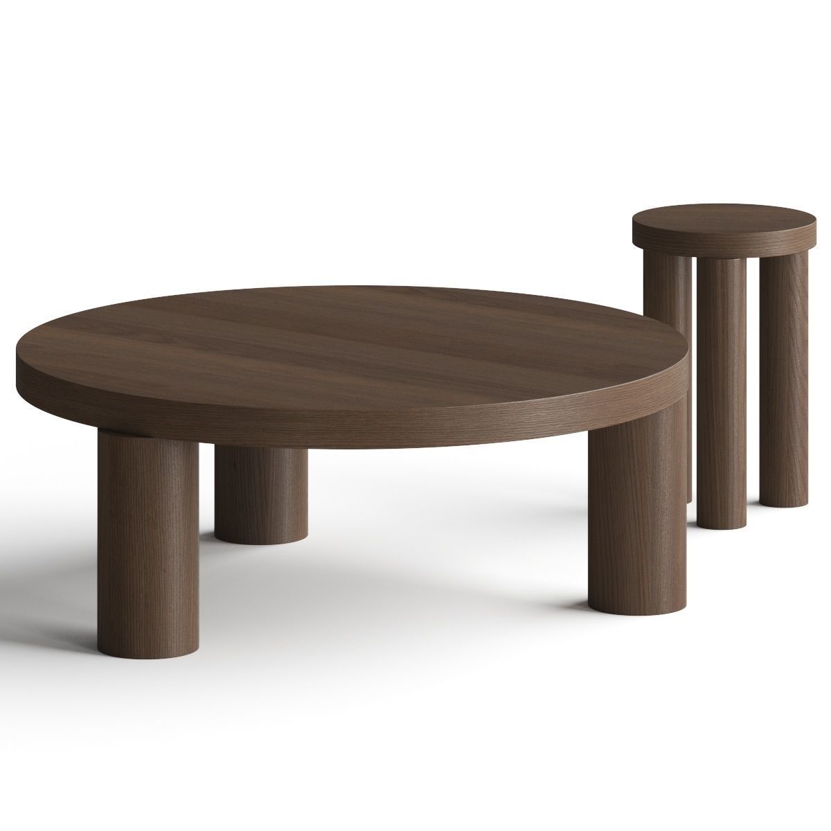 RESIDENT Offset Side Table 3D model_1