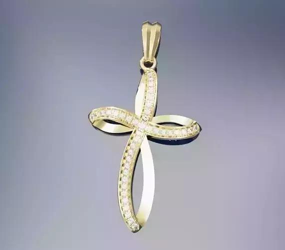 cross with gemstones