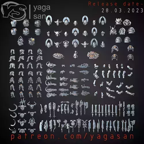 Chaos KitBASH Pack 3D print model