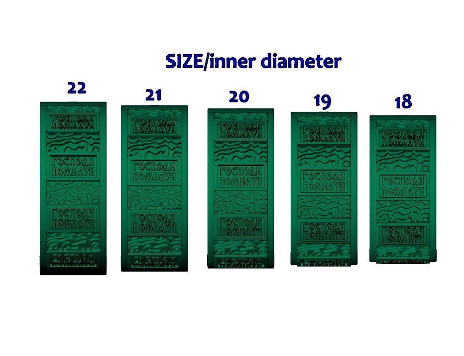 Orthodox christianity ring wedding band  3D print model_9