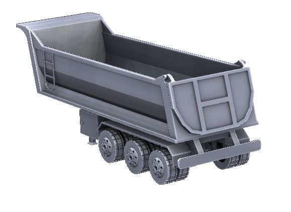 Trailer scaled 3D print model_1