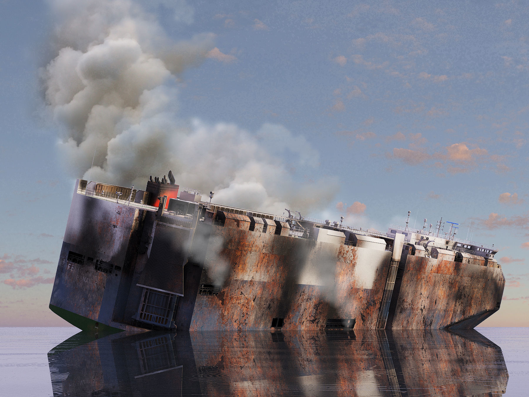 Burnt ship 3D model_3