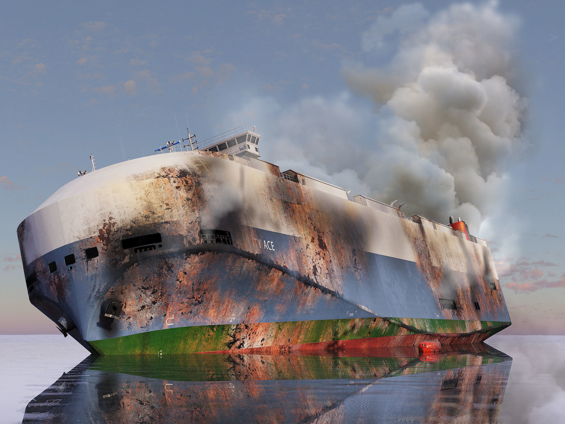 Burnt ship 3D model_1