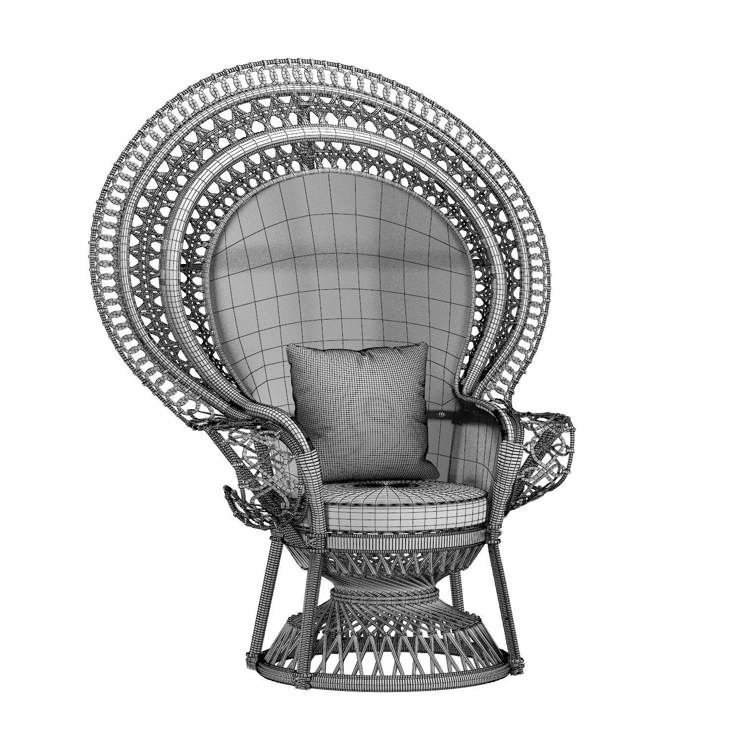 PEACOCK CHAIR 3D model_4