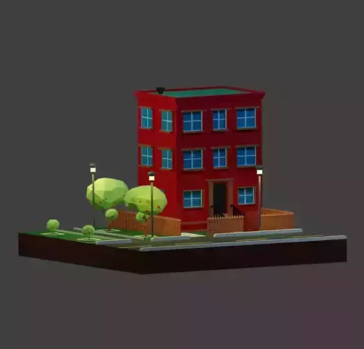 Low Poli Building 1
