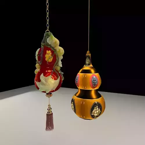 Chinese red lantern  3D model