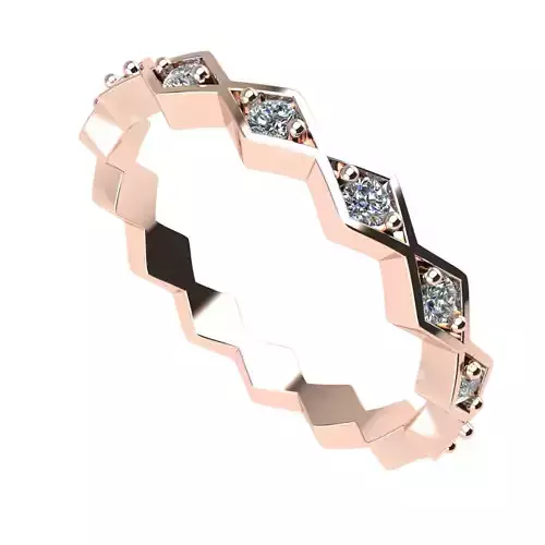00017 rose gold diamond eternity ring