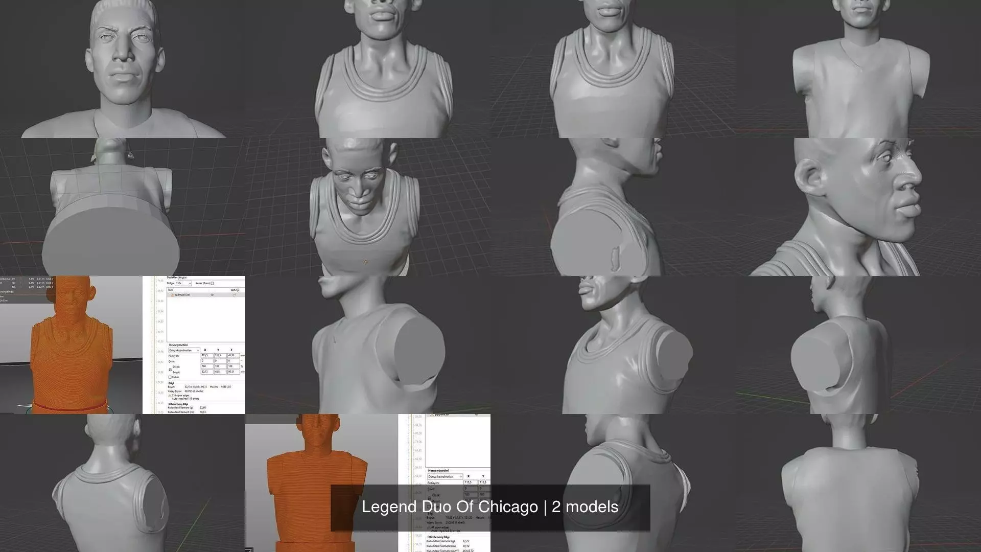 Legend Duo Of Chicago 3D Model Collection_0