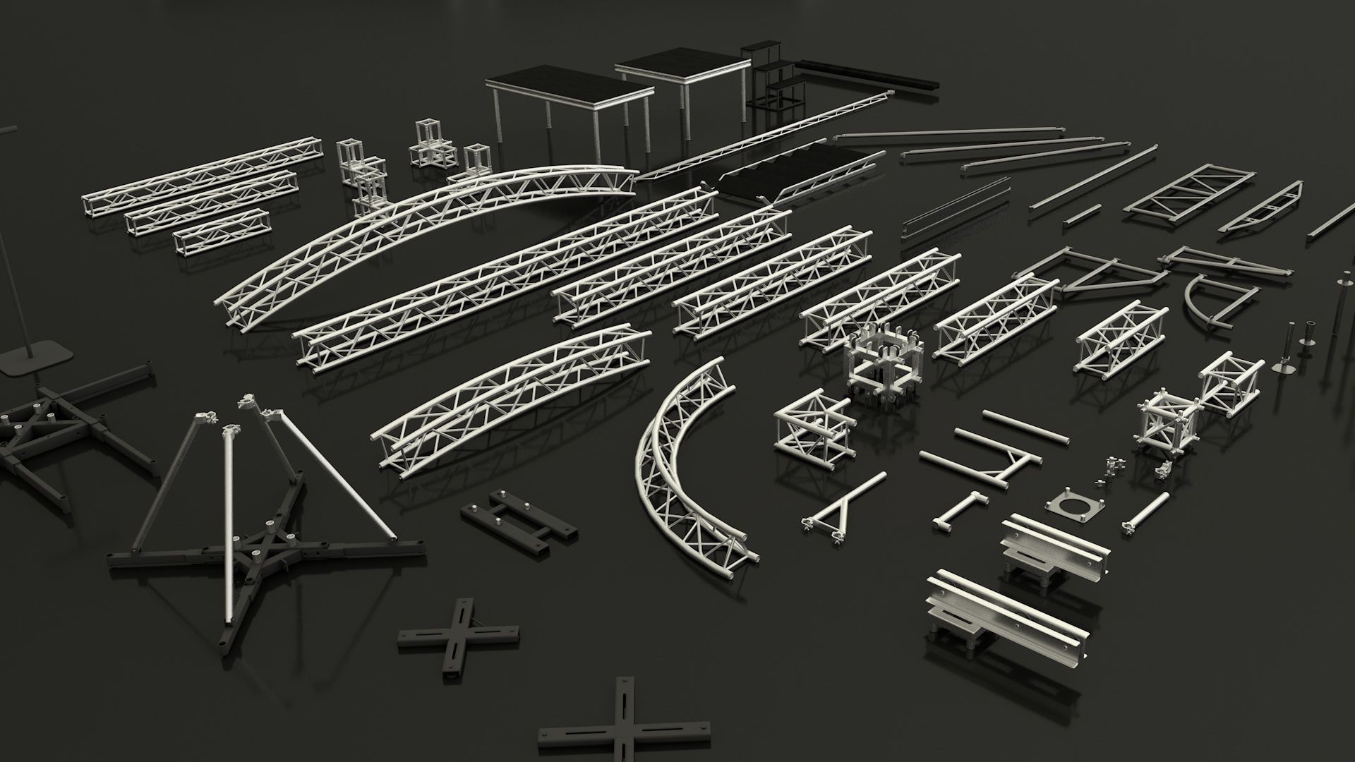 Stage constructions elements 3D model_3