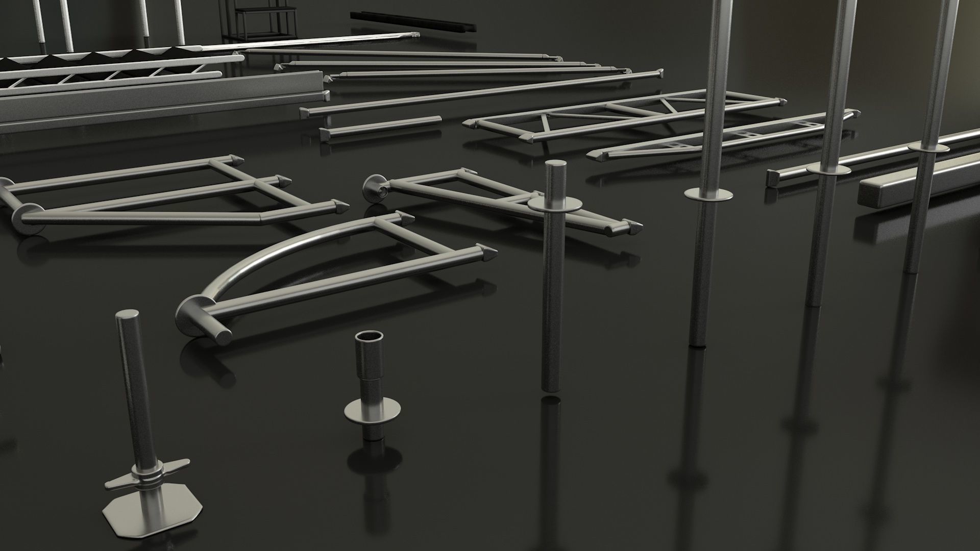 Stage constructions elements 3D model_5