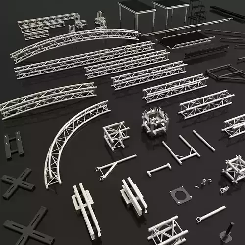 Stage constructions elements 3D model