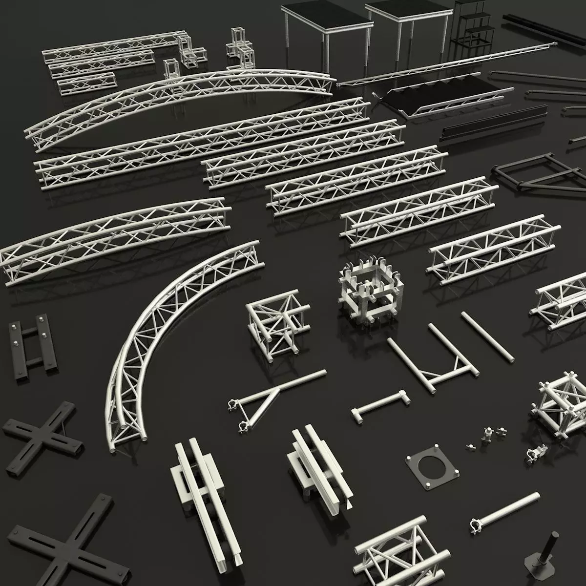 Stage constructions elements 3D model_0