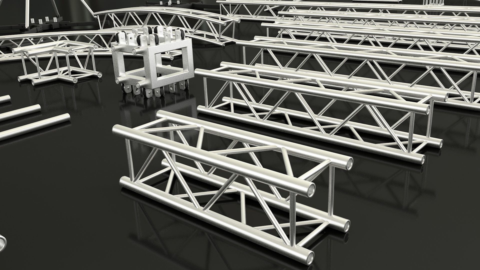 Stage constructions elements 3D model_4