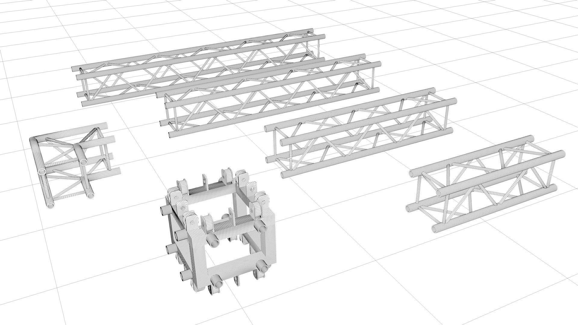 Stage constructions elements 3D model_9