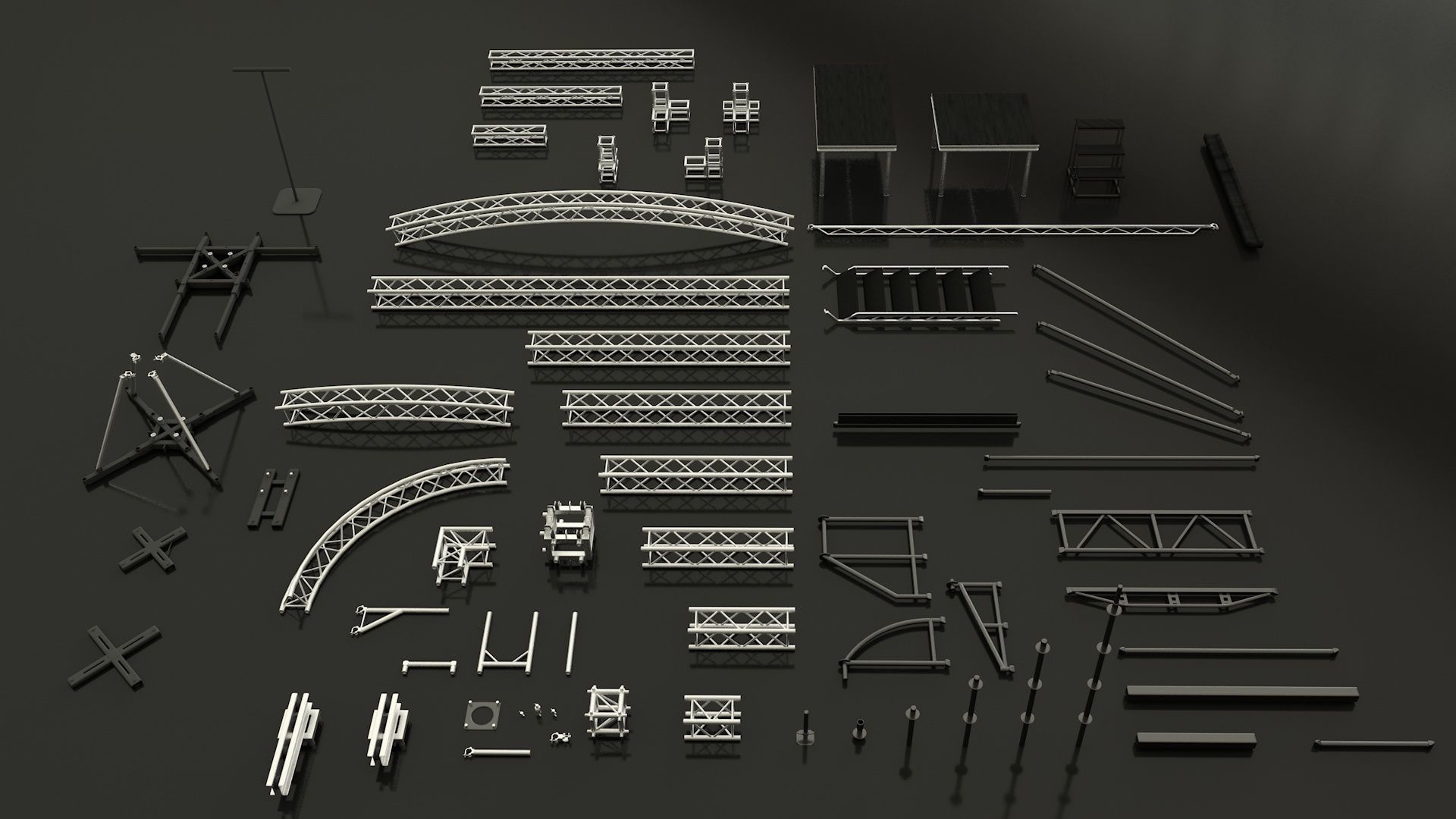 Stage constructions elements 3D model_1