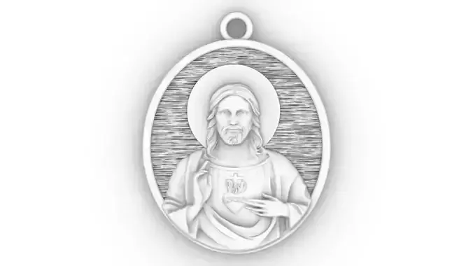 MEDALHA MEDAL PINGENTE RELIGIOUS JESUS HEAD