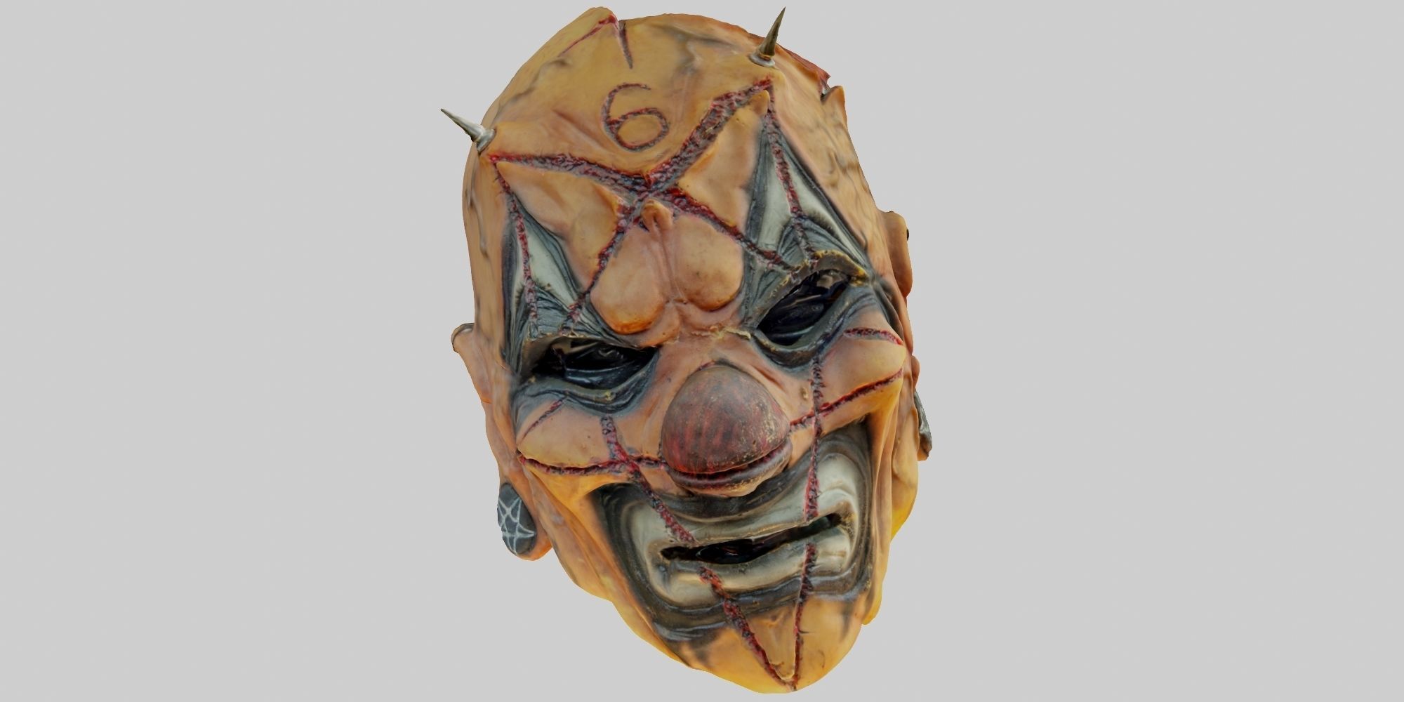 scary clown mask - detailed scan 3D model_1