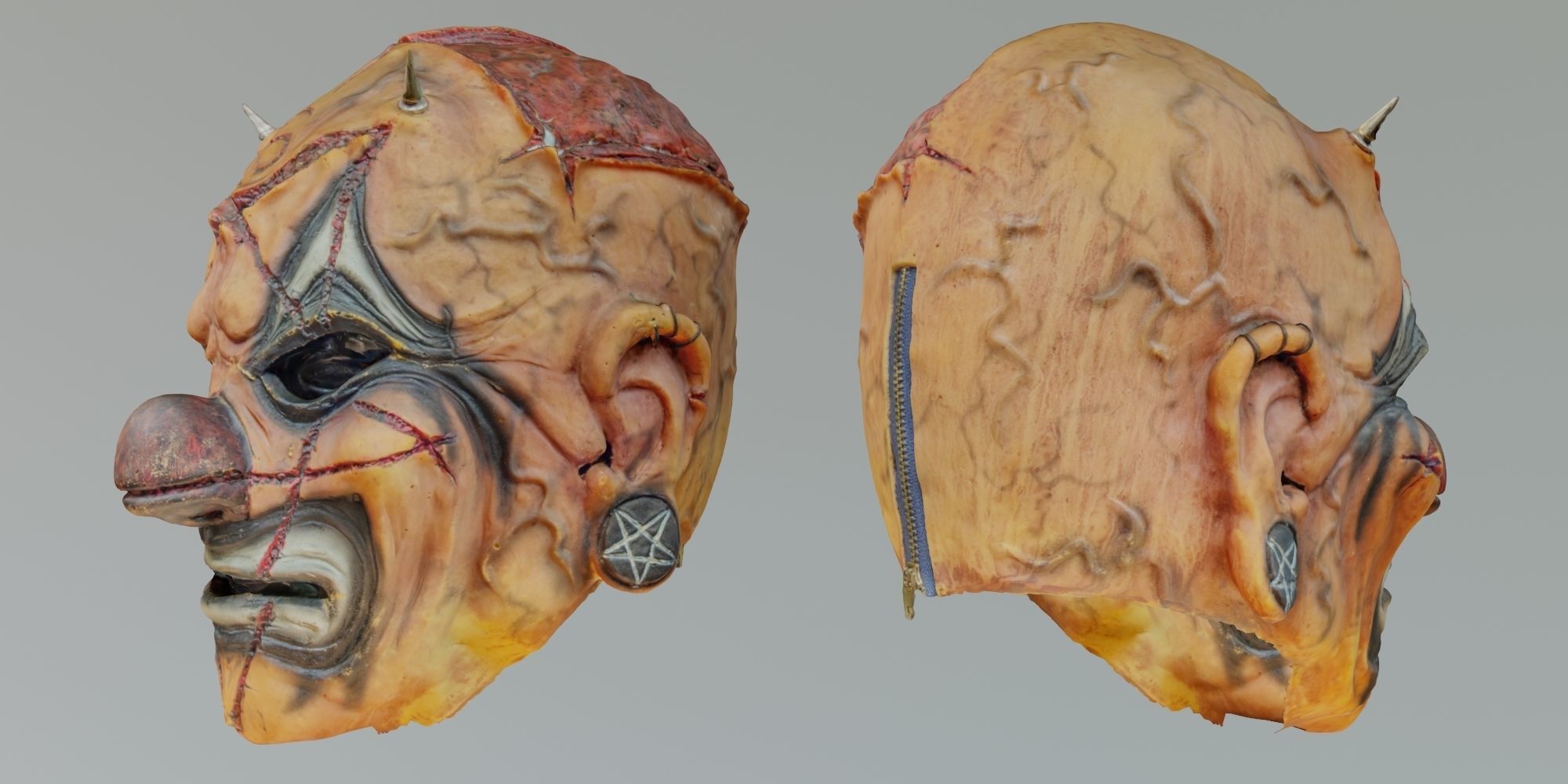 scary clown mask - detailed scan 3D model_6
