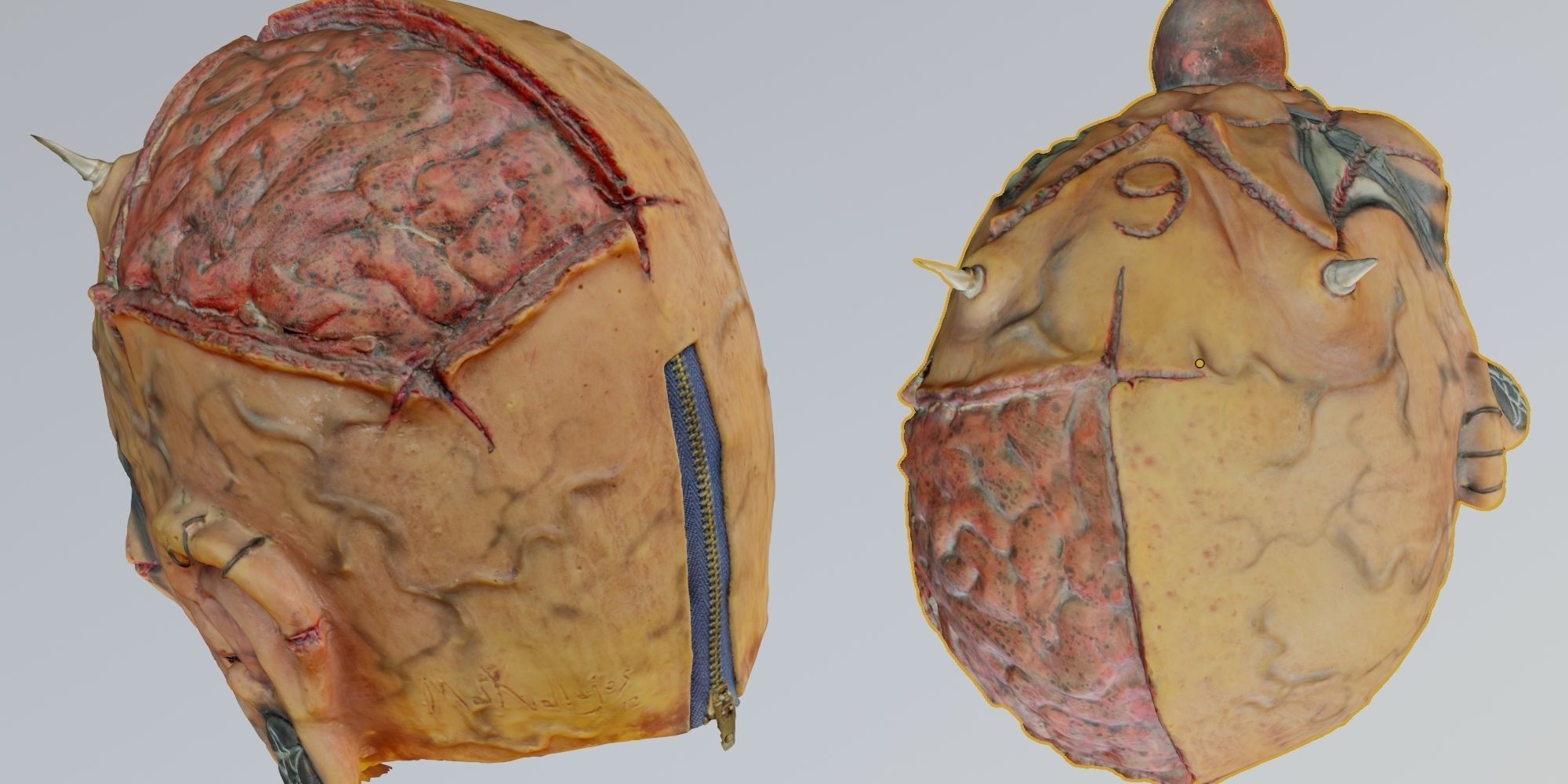 scary clown mask - detailed scan 3D model_5