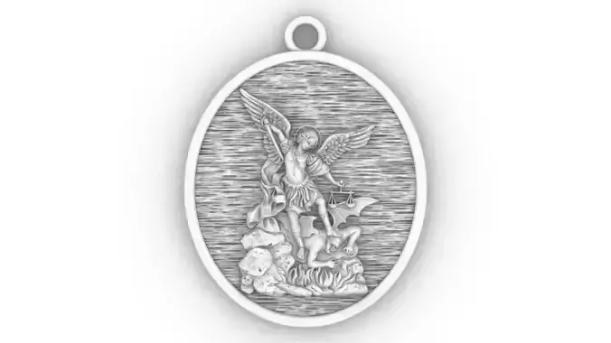 Medalha Santo Antonio - Medal Saint Anthony 3D print model
