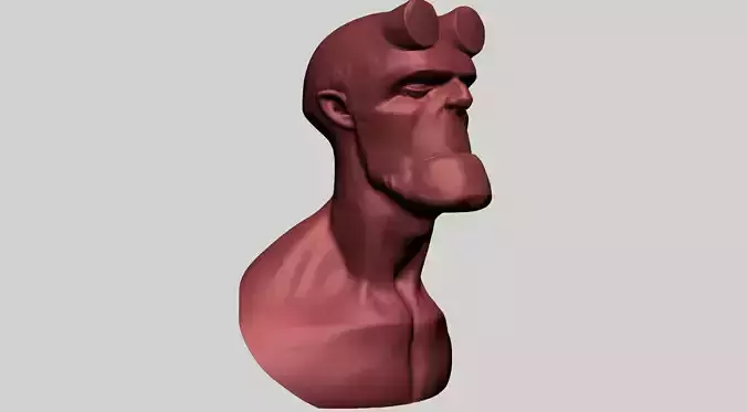 Stylized Hellboy Bust