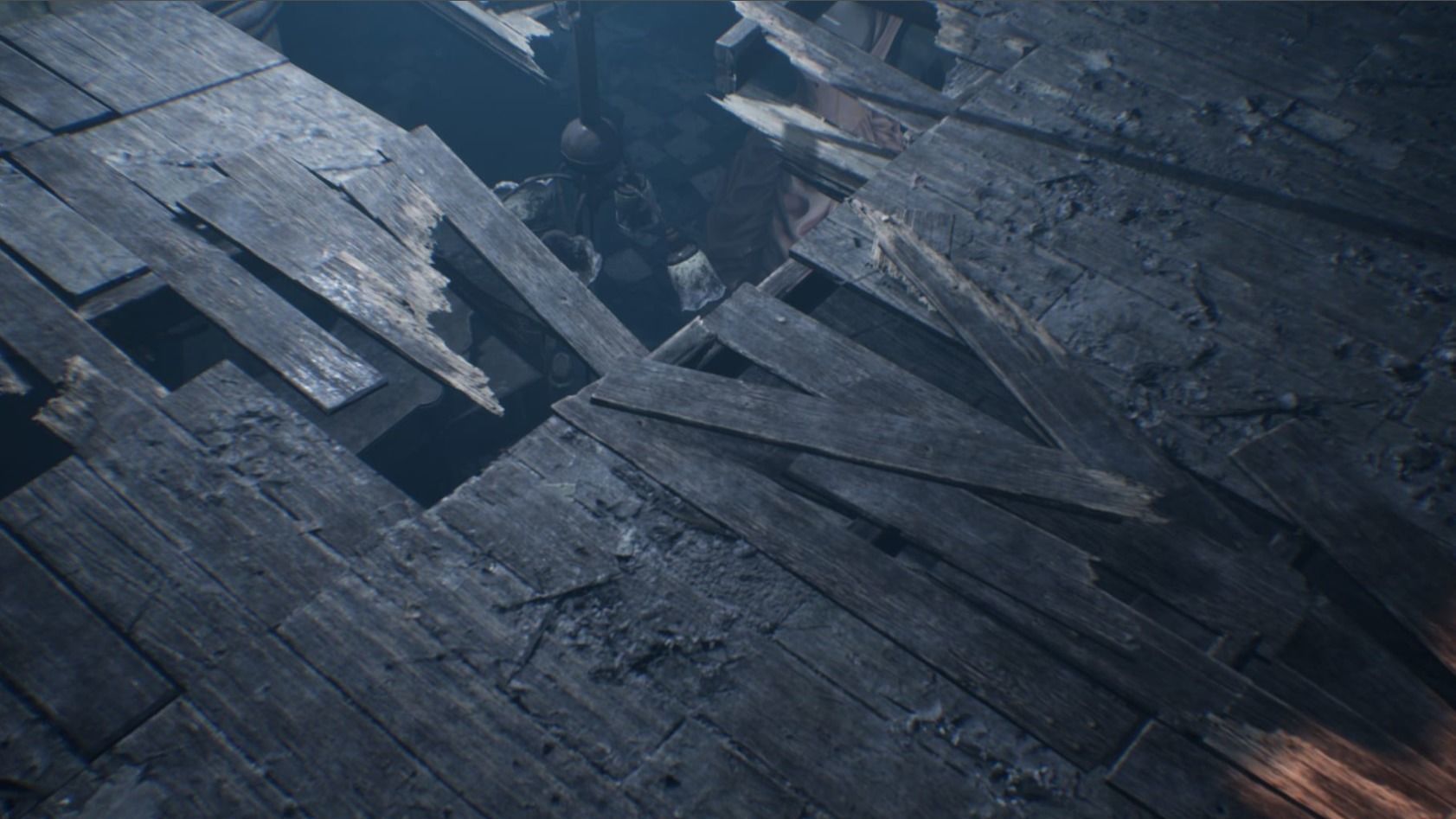 Abandoned Architecture Low-poly 3D model_2