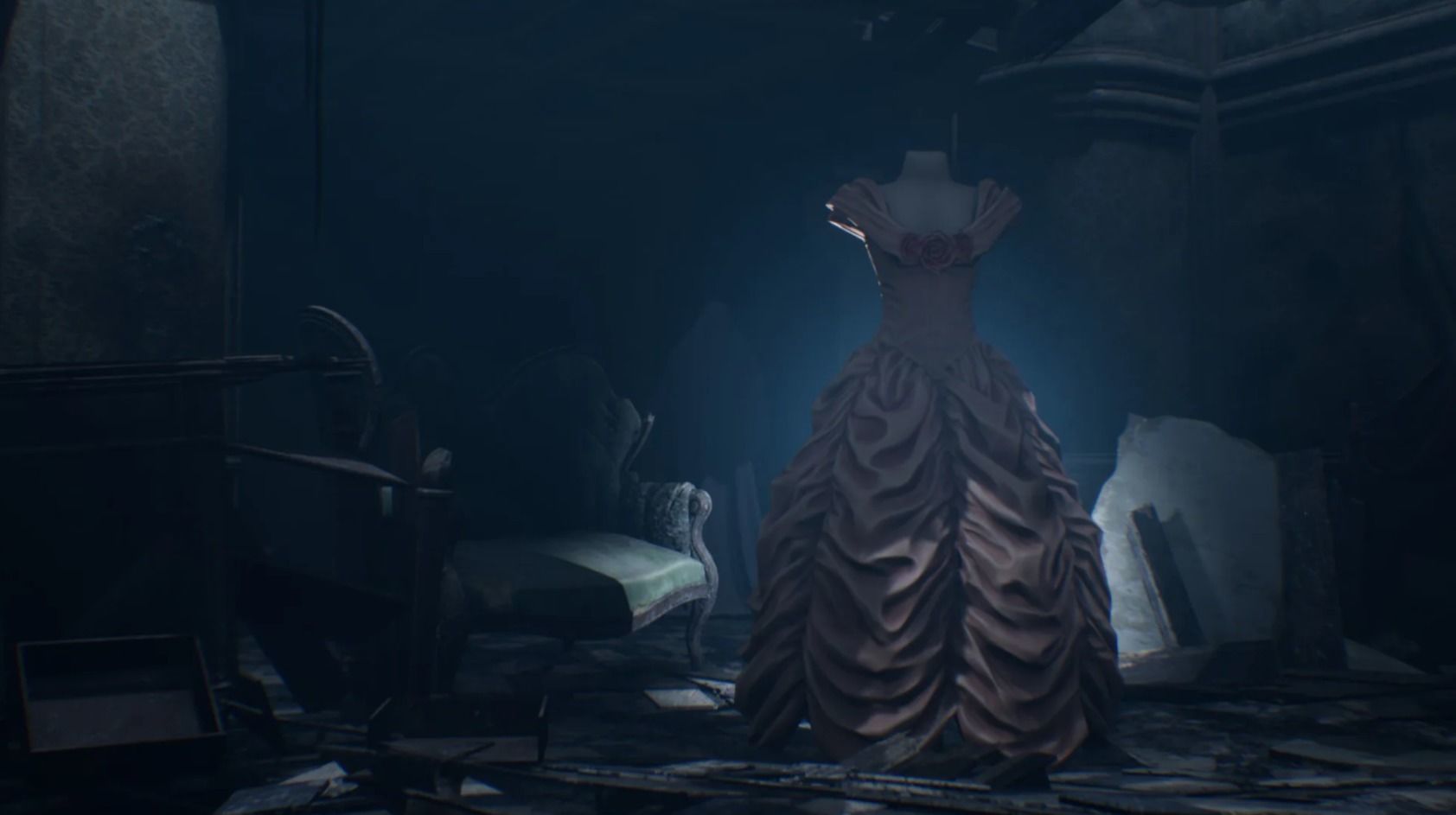 Abandoned Architecture Low-poly 3D model_5