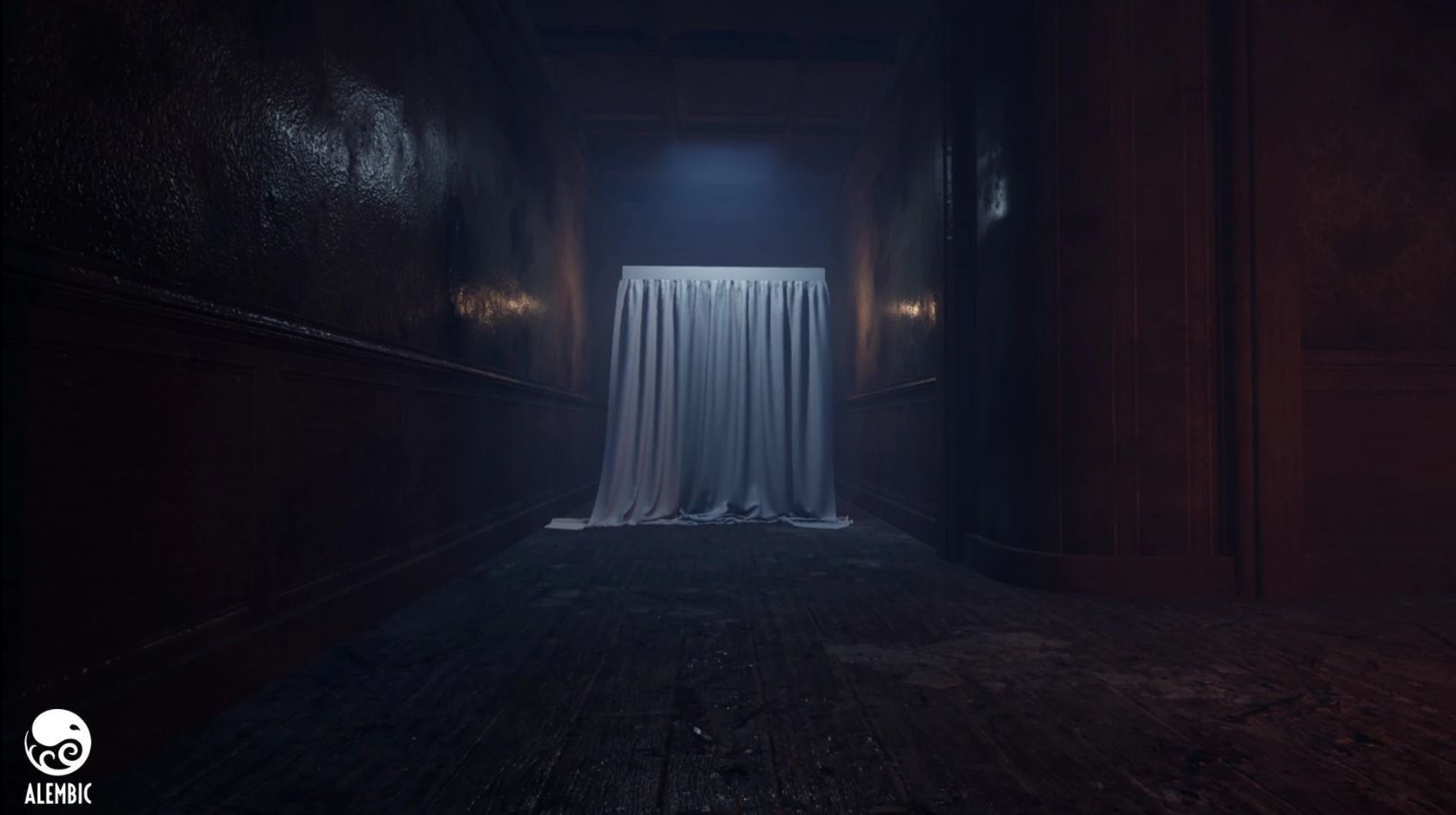 Abandoned Architecture Low-poly 3D model_4