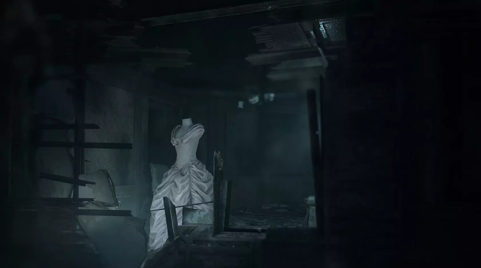 Abandoned Architecture Low-poly 3D model_0