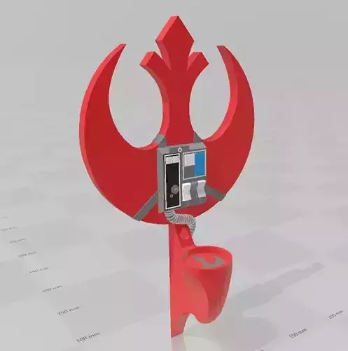 LIGHTSABER WALL MOUNTS - REBELLION AND IMPERIAL 3D print model
