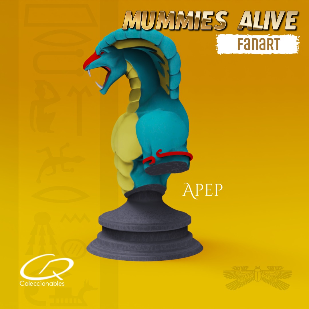 Mummies Alive - Apep Bust 3D print model_3