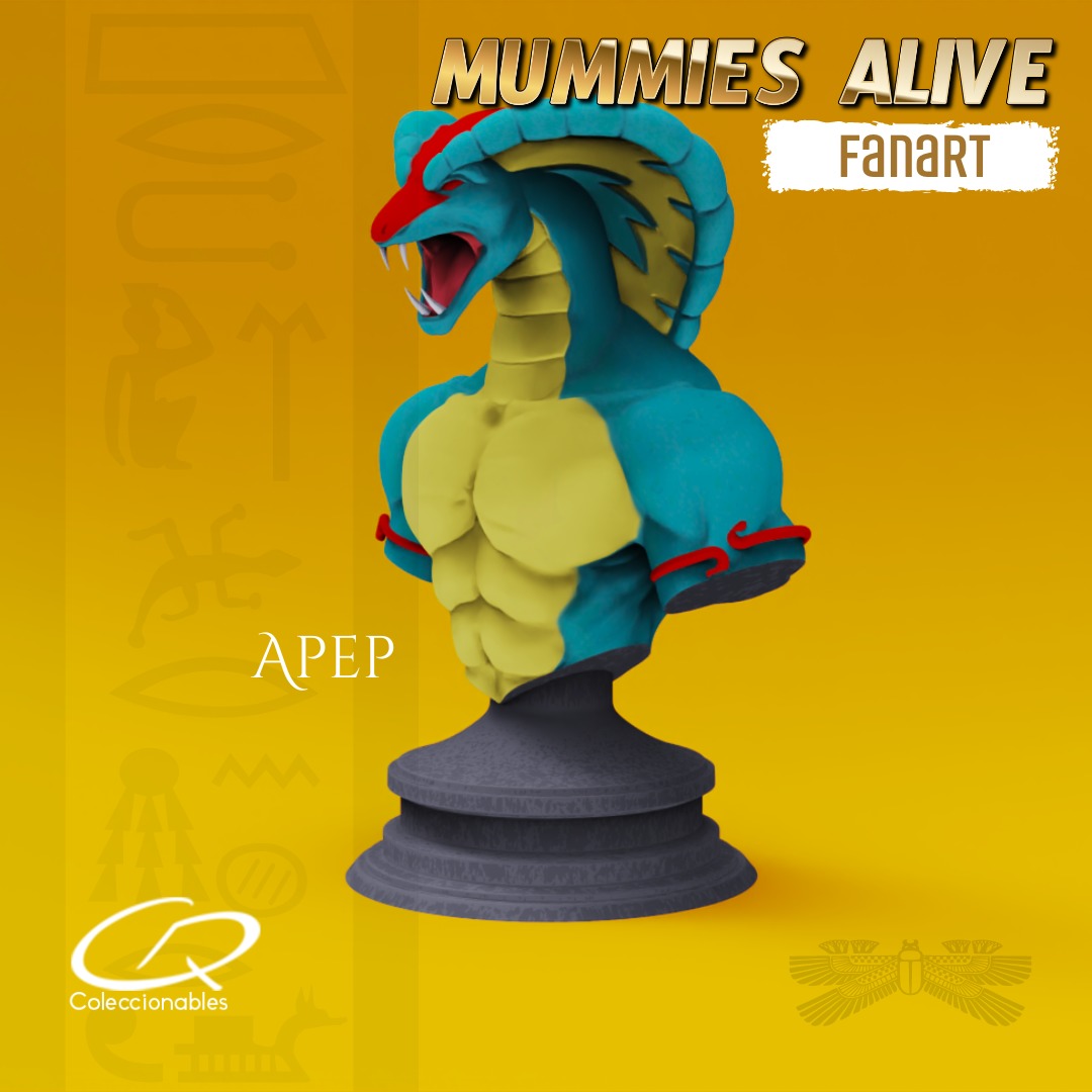 Mummies Alive - Apep Bust 3D print model_2