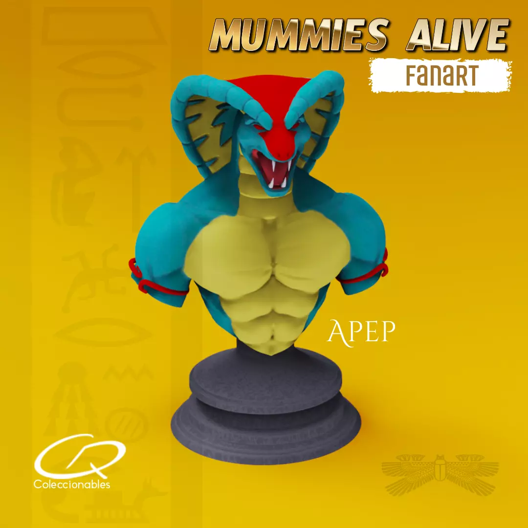Mummies Alive - Apep Bust 3D print model_0
