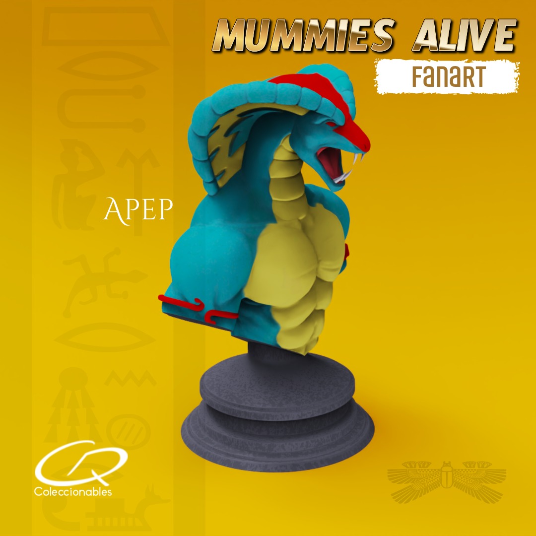Mummies Alive - Apep Bust 3D print model_5