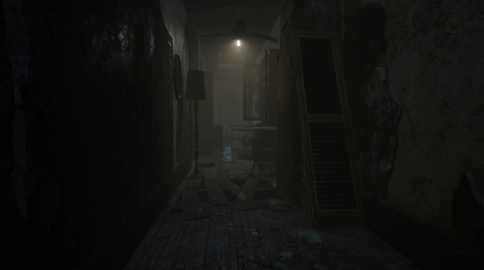 Abandoned Corridor Low-poly 3D model_5