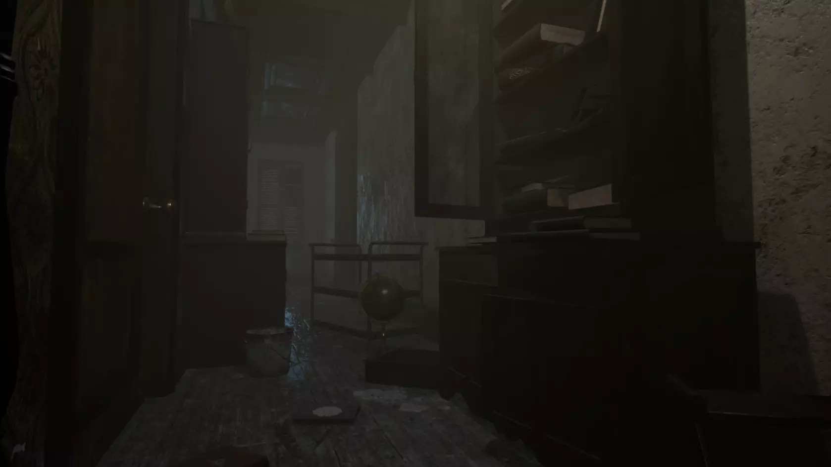 Abandoned Corridor Low-poly 3D model_0