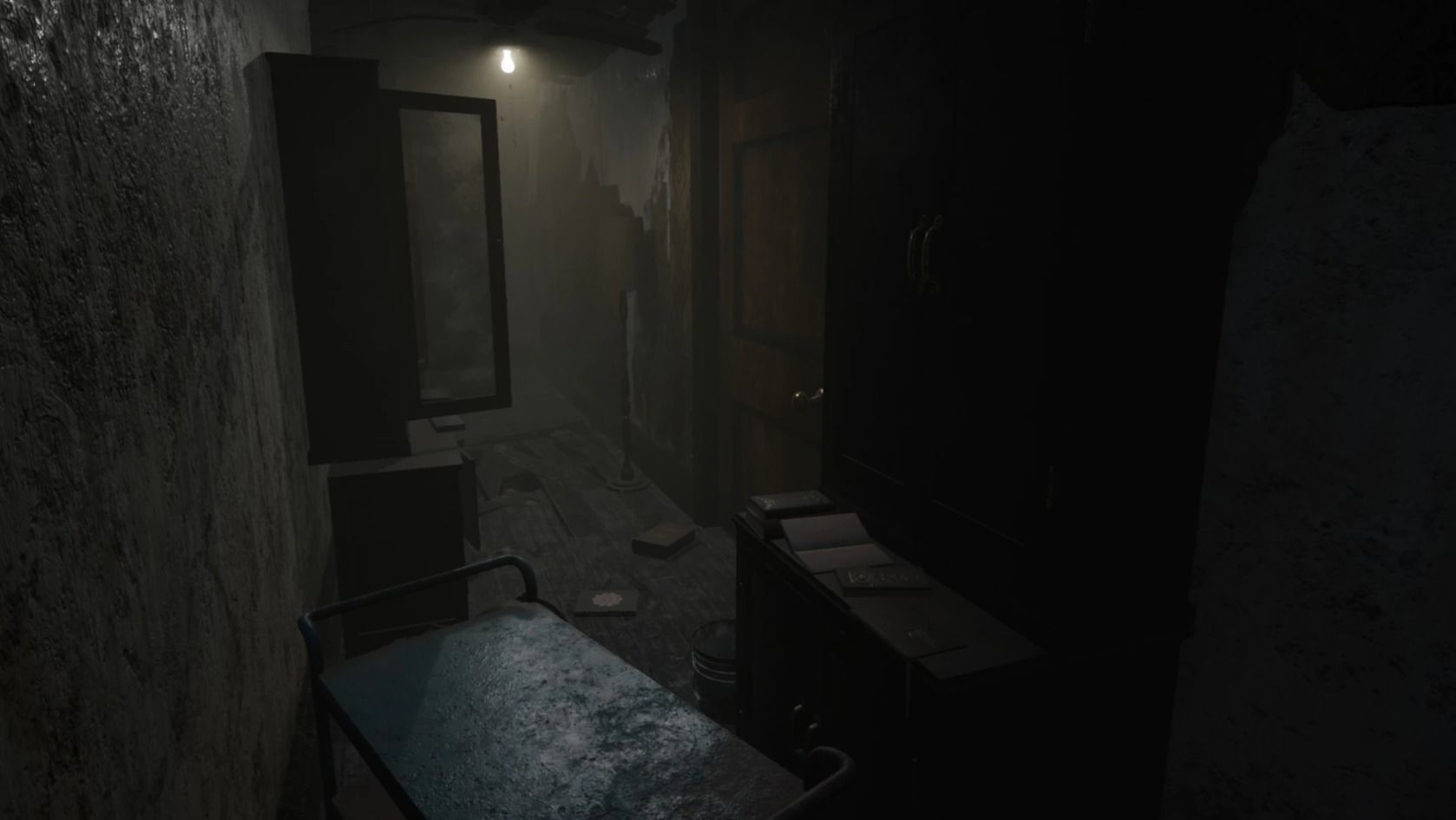 Abandoned Corridor Low-poly 3D model_3