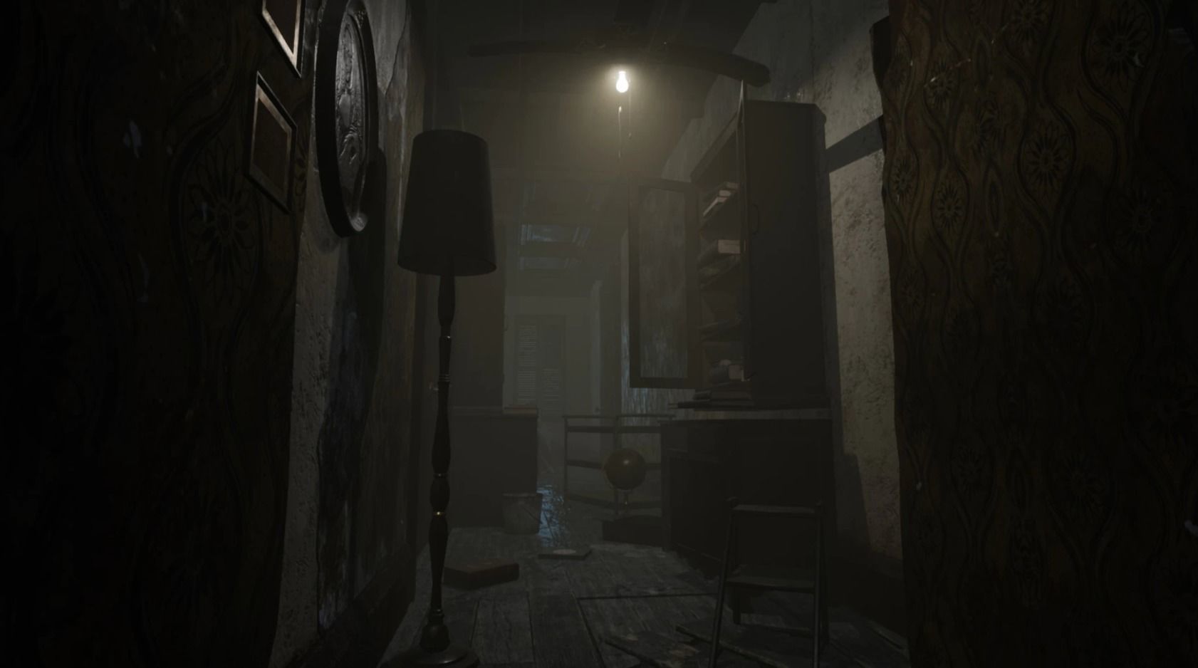 Abandoned Corridor Low-poly 3D model_1
