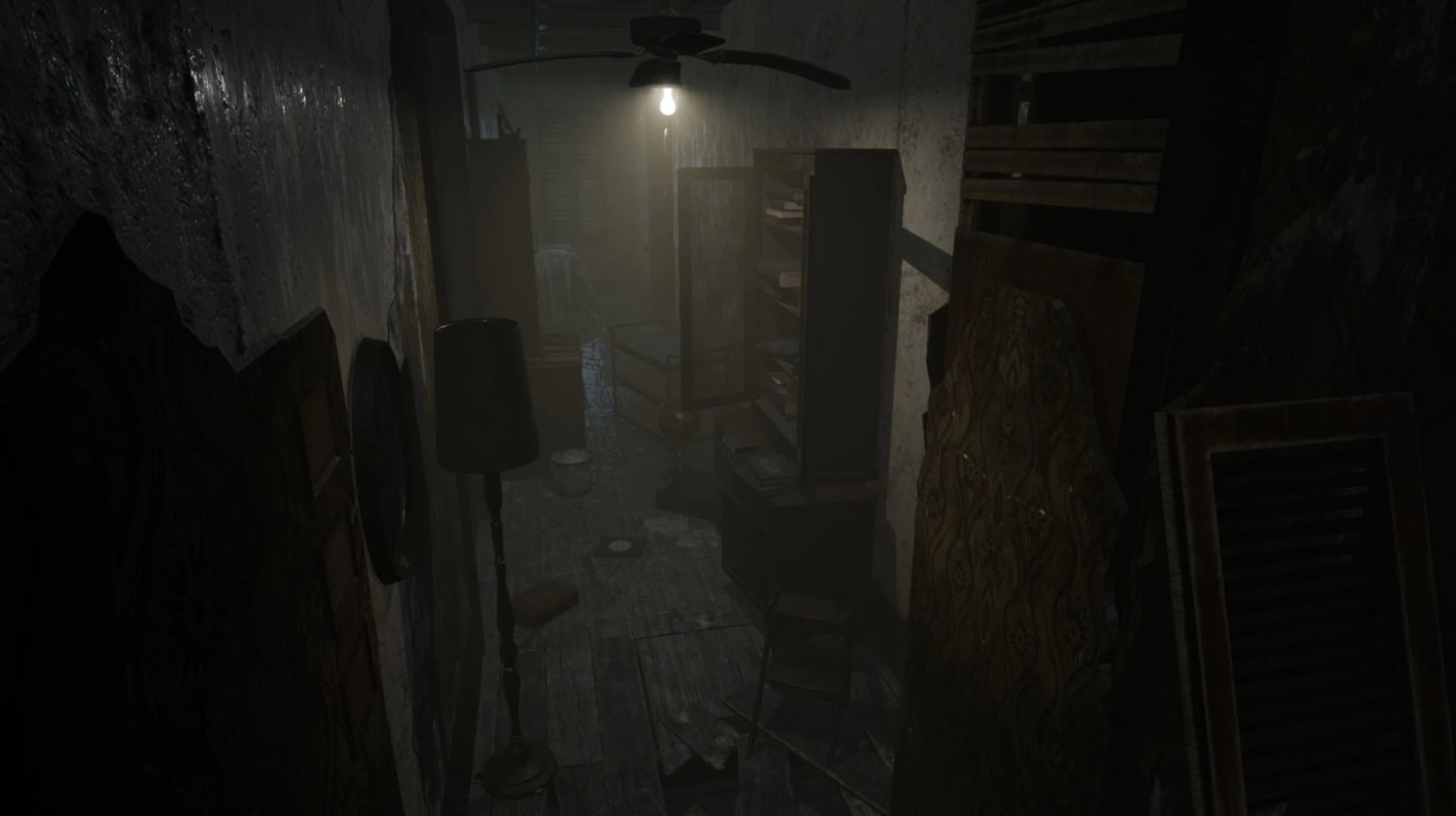 Abandoned Corridor Low-poly 3D model_4