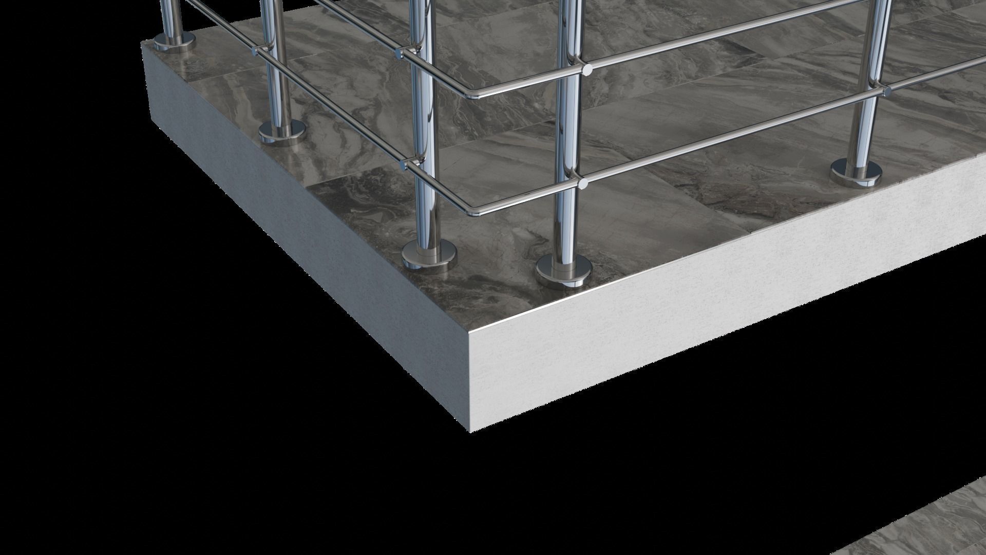 Balcony 4 pcs 3D model_13