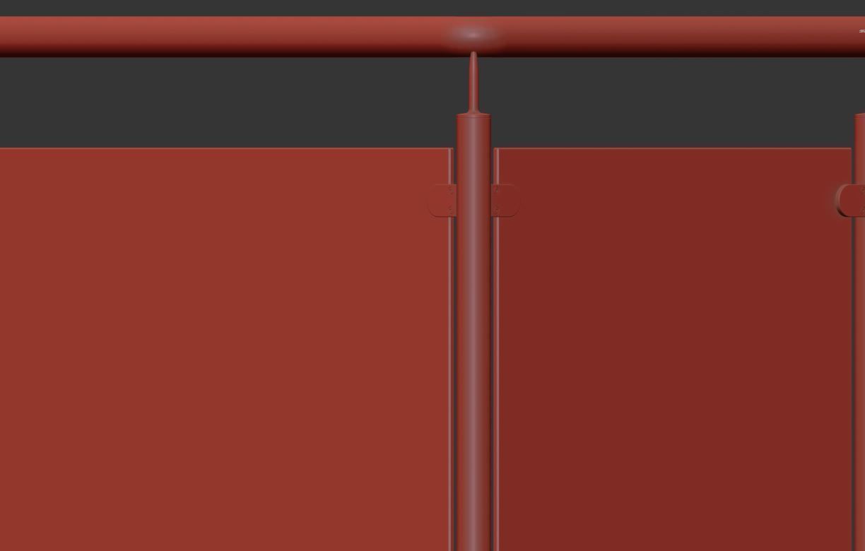 Balcony 4 pcs 3D model_19