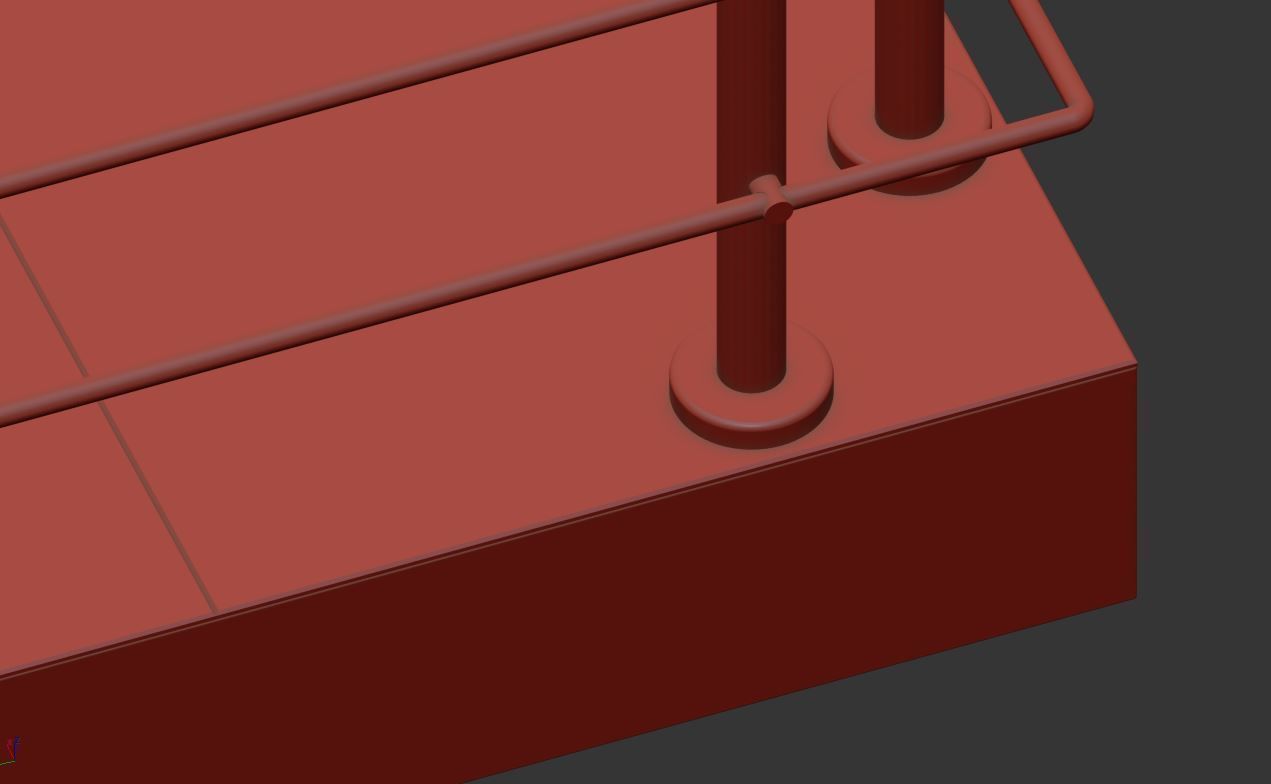 Balcony 4 pcs 3D model_29