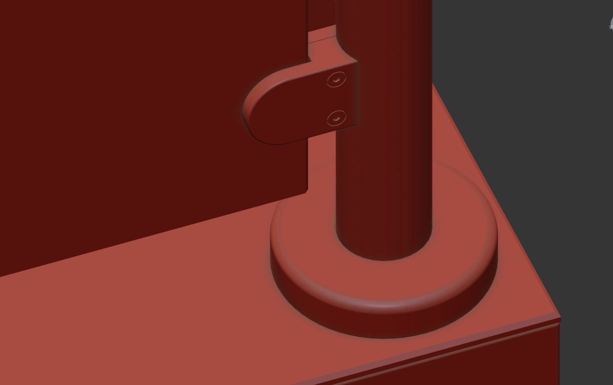 Balcony 4 pcs 3D model_30