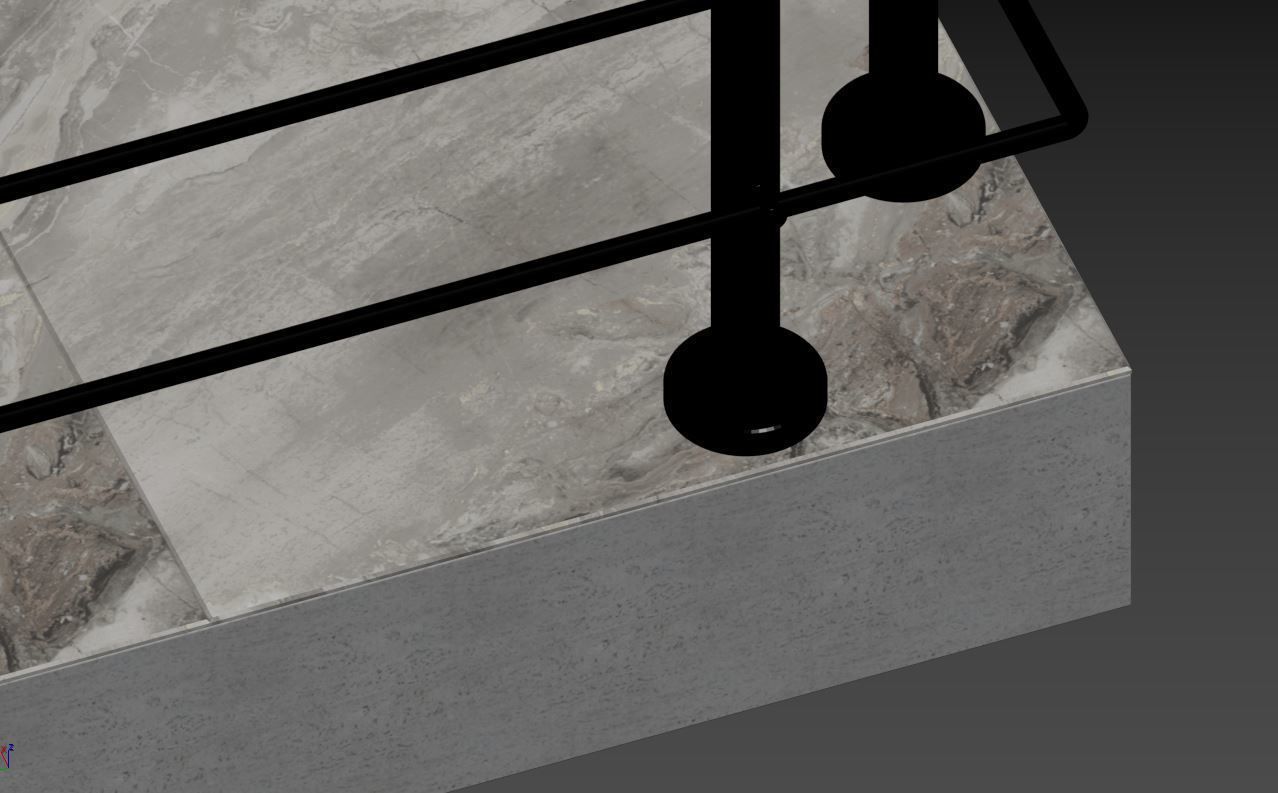 Balcony 4 pcs 3D model_28