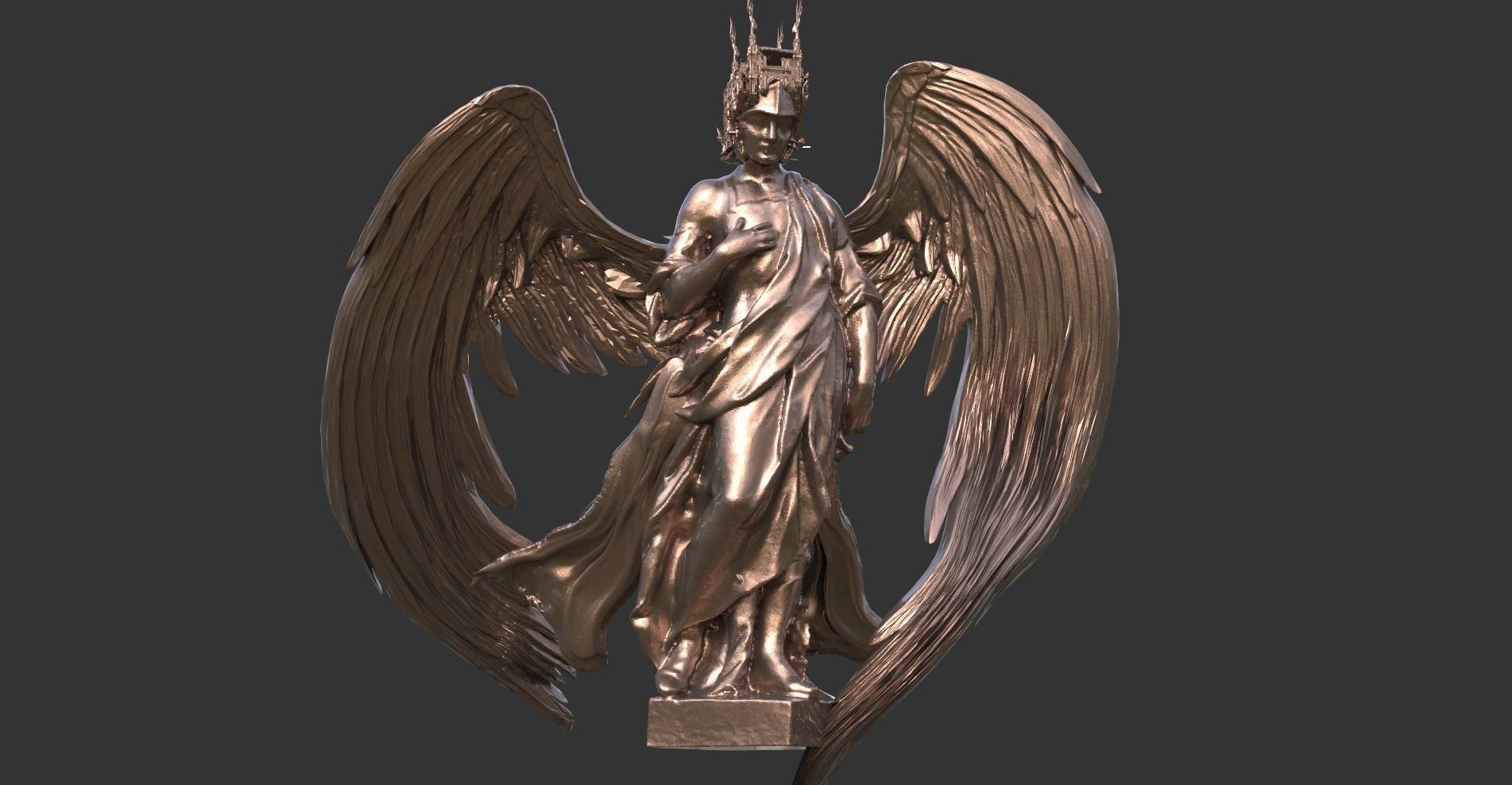 Heavens Envoy Winged  3D model_1