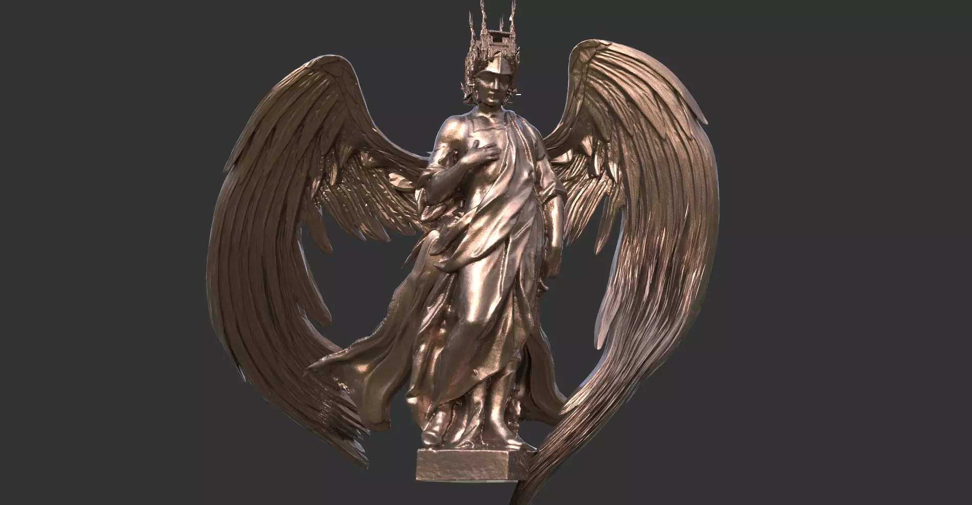 Heavens Envoy Winged  3D model_0