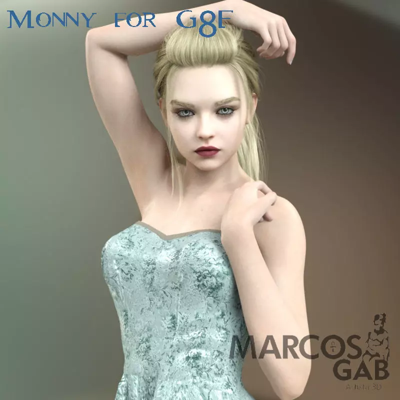 MGAB Monny for Genesis 8-1 Female 3D model_0