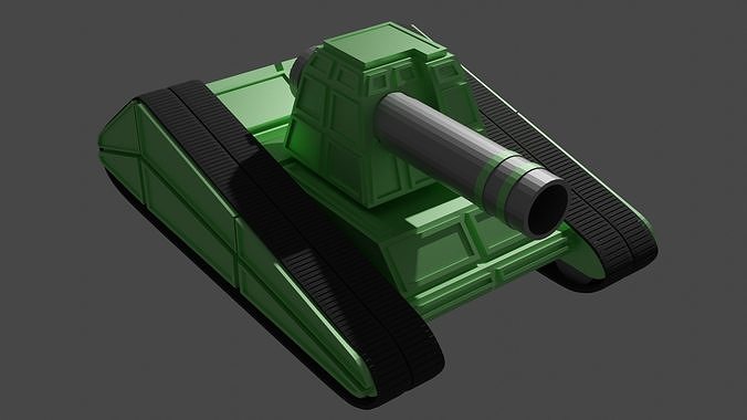the goliath tank Low-poly 3D model