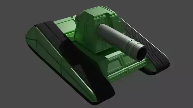 the goliath tank Low-poly 3D model