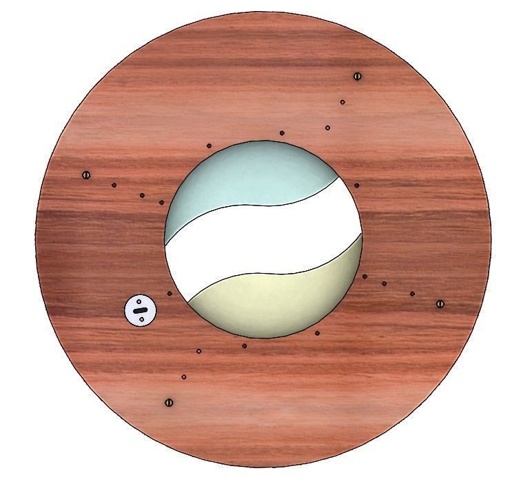 LS2BLROD100A Tai Chi Mechanism laser cut  mechanical shutter 3D print model_8